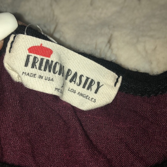 maroon unicorn patch ringer shirt - - Picture 3 of 4